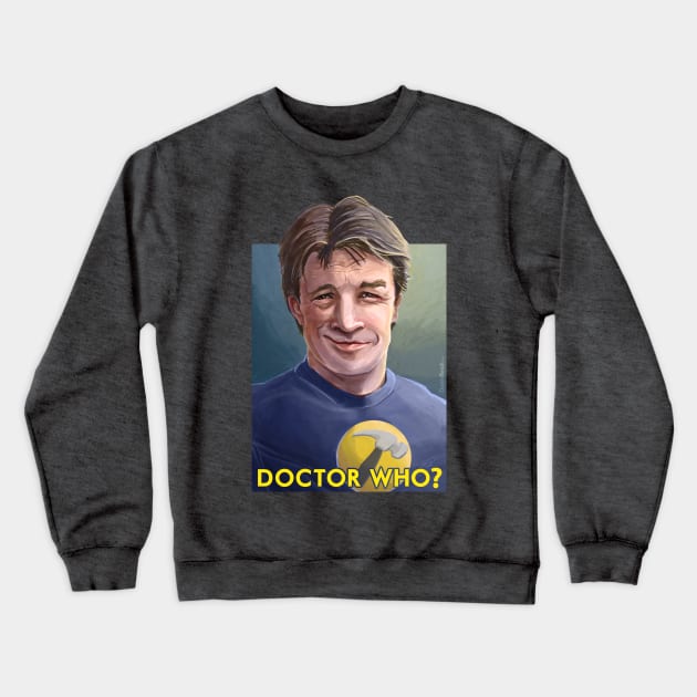 Captain Hammer - Doctor Who? Crewneck Sweatshirt by Dustin Resch
